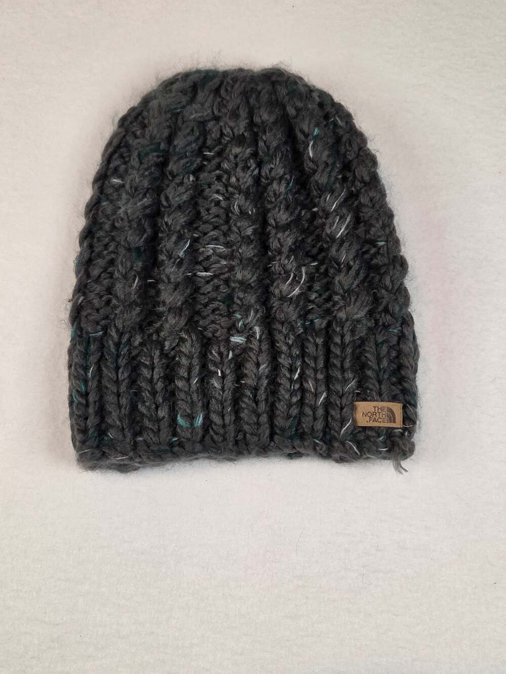 The North Face Women's Chunky Knit Beanie Gray Marled One Size Winter H